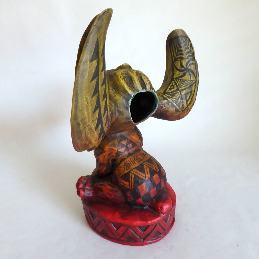 NEW 2018 OOAK #1/1 GECKO SOUTH SEA ARTS DISNEY LILO & STITCH MAORI TIKI MUG - Picture 6 of 12